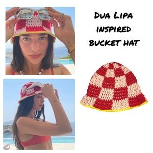 Dua Lipa inspired Crochet Bucket Hat